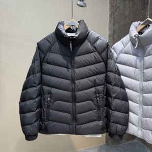 90绒立领羽绒服男冬季新款加厚抗寒鸭绒外套纯色百搭保暖羽绒夹克