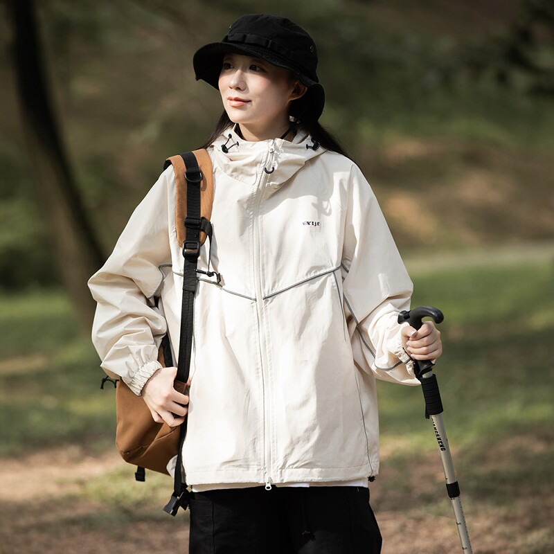 Psalmist歌颂者山系户外线条宽松连帽登山露营冲锋衣夹克外套男女