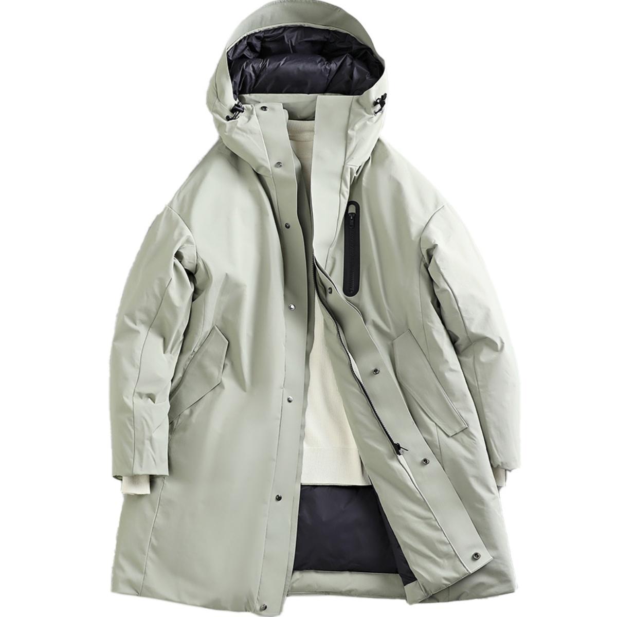 ZOOOZON 羽绒服男中长款冬季2024新款防寒服无性别日系工装户外潮