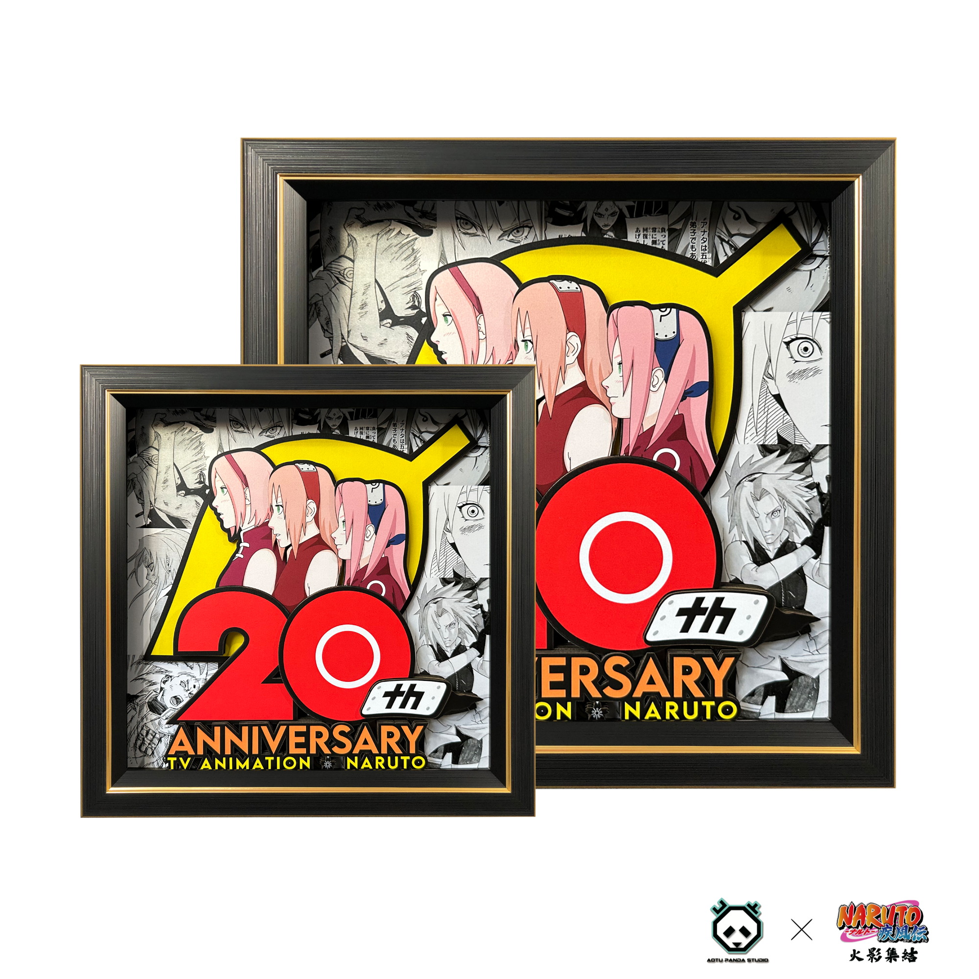 凹凸panda手作火影小樱3D立体画