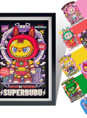 凹凸Panda手作SuperBubu超级英雄IronMan钢铁侠纸艺立体装饰挂画