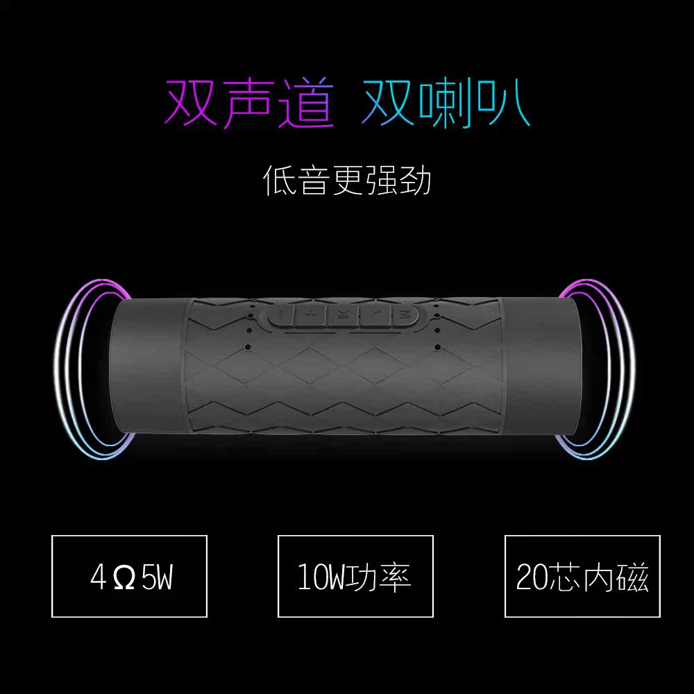 Haut-parleurs pour vélos en ABS + Silicone - Ref 2265923 Image 1