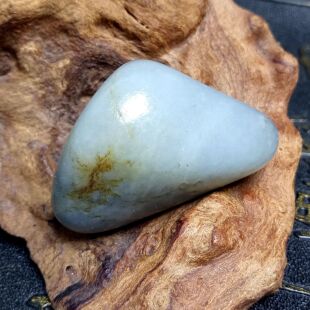 青花籽料原石吊坠挂件真皮黄皮小玩料把件特色玉龙河和田籽玉