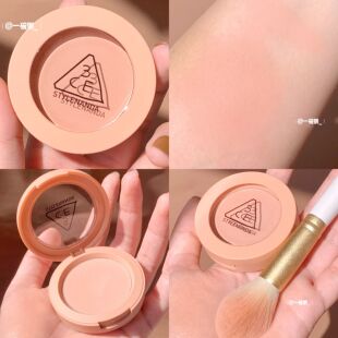 3ce单色腮红液体膏新品三合一裸妆女nudepeach自然蜜桃delectable