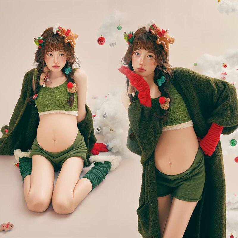 影楼秋冬孕妇照服装可爱居家慵懒
