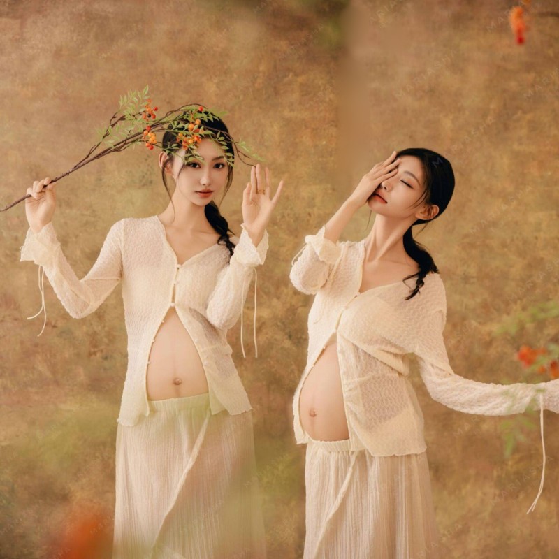 影楼新款气质孕妇主题服装写真服