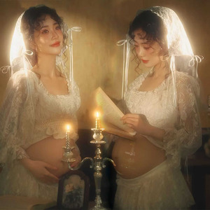 艾美影赏法式油画风孕妇照服装