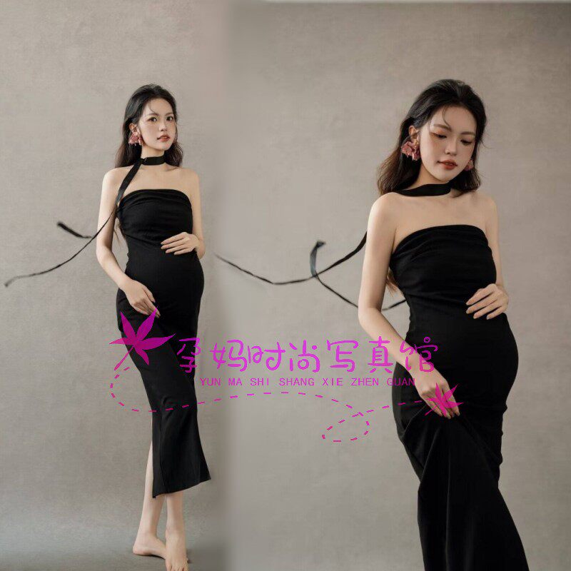 影楼新款孕妇写真服抹胸艺术照