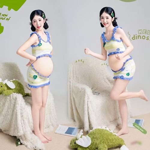 新款影楼小清新纯欲风孕妇写真照