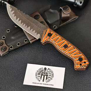 米勒兄弟M26户外直刀多功能露营防身刀便携野外生存刀锋利手工刀