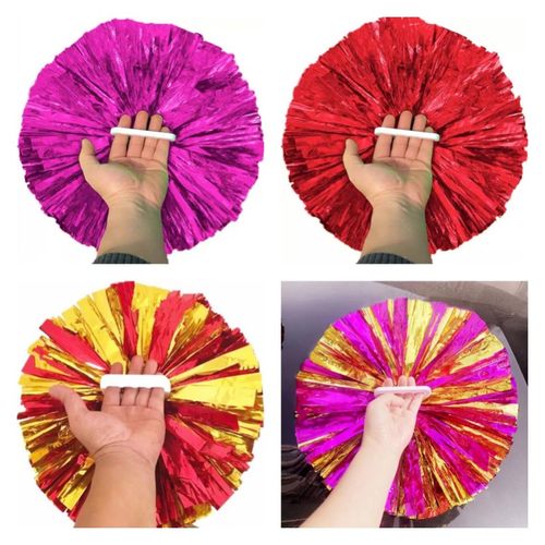 啦啦操手拿花啦啦球比赛表演