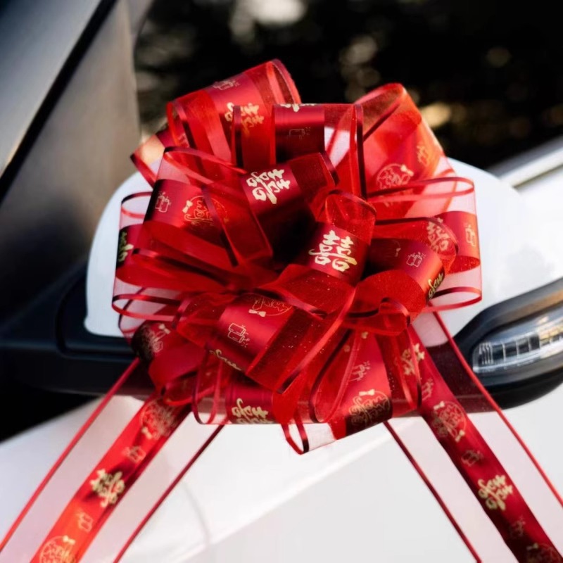 千禧良缘新款大朵雪纱球花