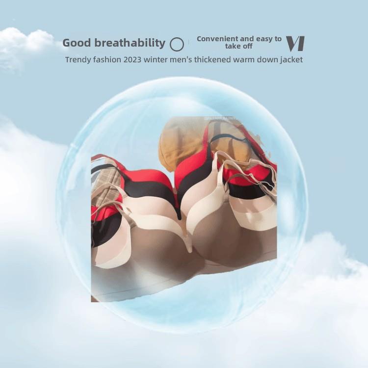 东南亚跨境无痕一片式内衣女无钢圈小胸聚拢收副乳防下垂文胸罩