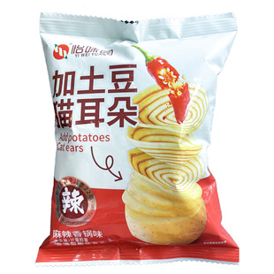 怡味园散称加土豆猫耳朵香脆彩版小包装办公室零食童年解馋小吃