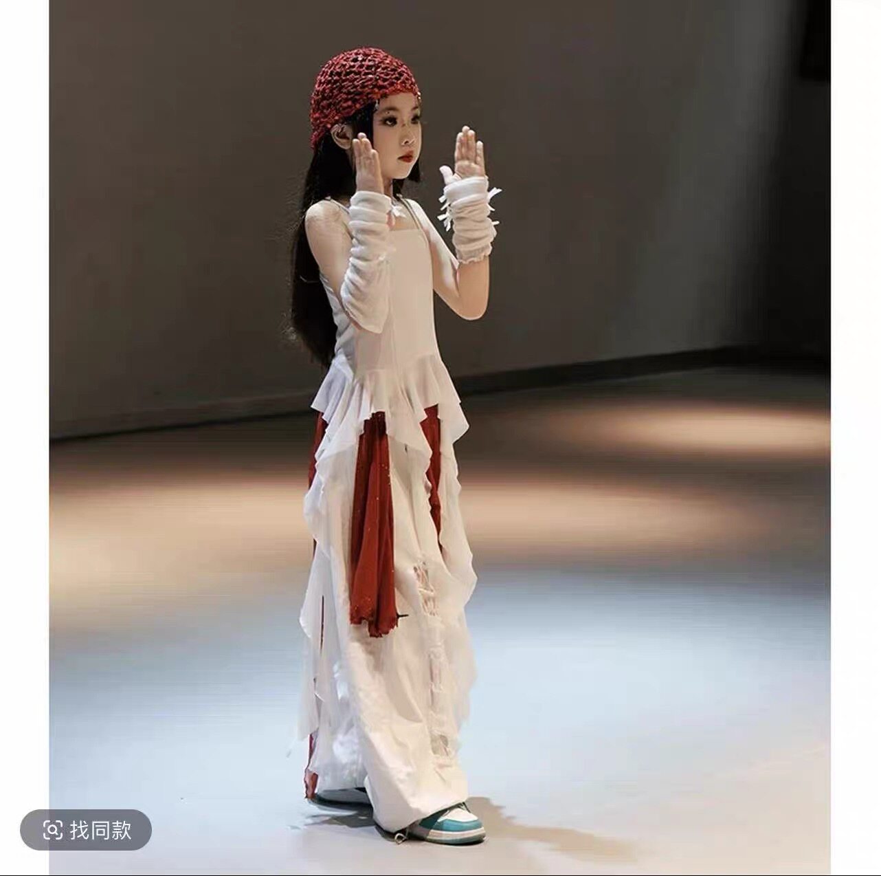 女童潮酷街头爵士舞蹈套装中大童套装