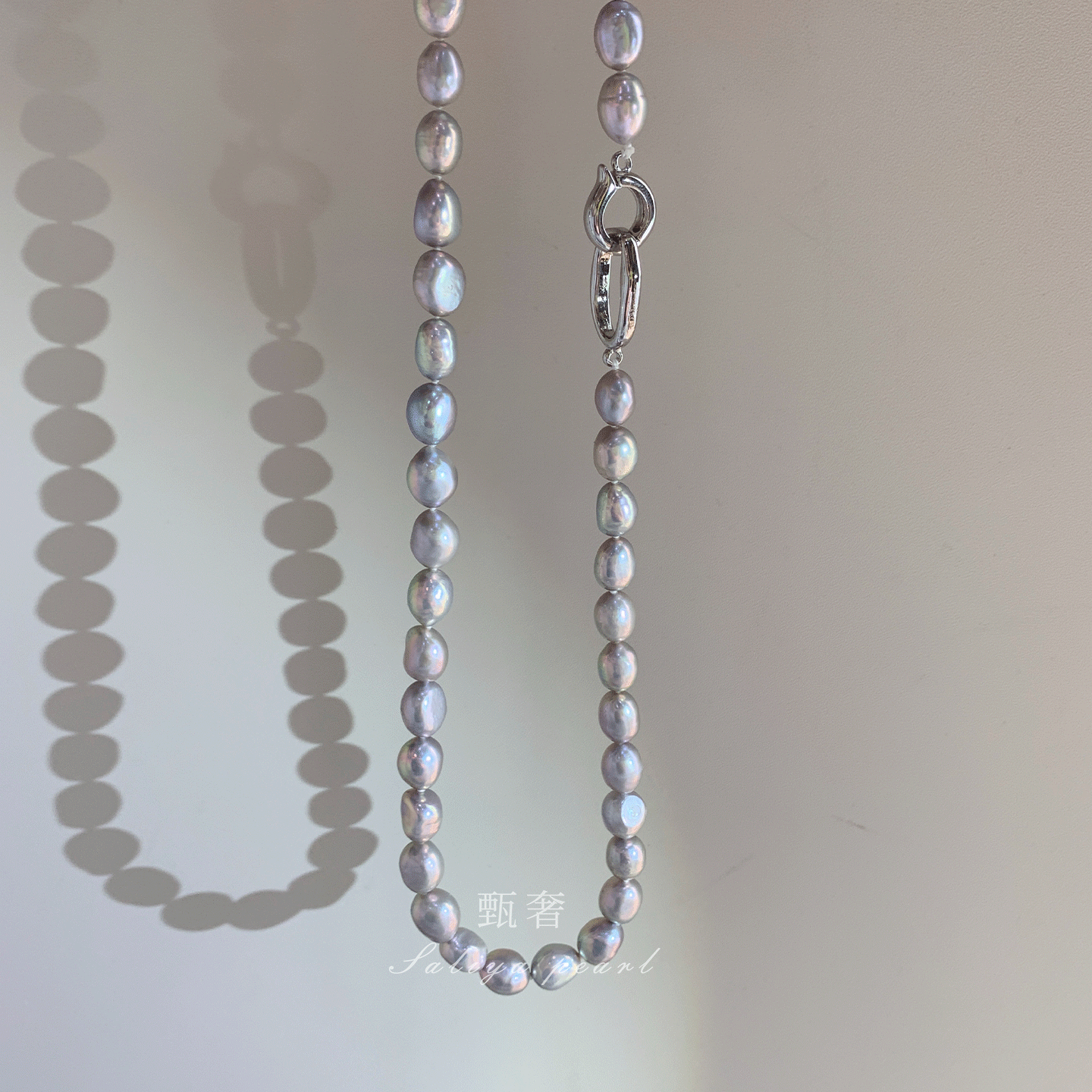 甄奢高级感巴洛克淡水珍珠项链