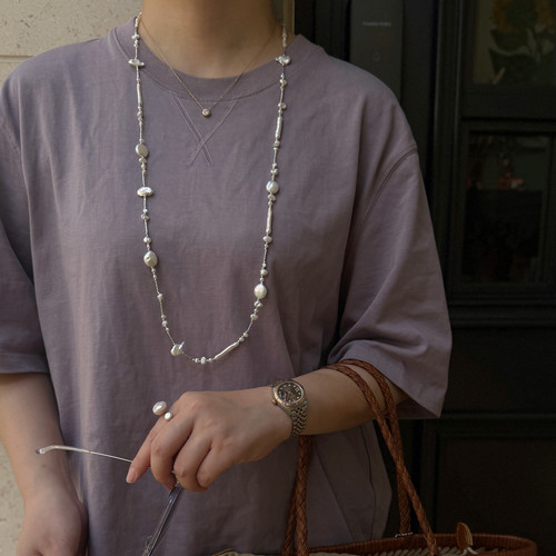 甄奢不撞款巴洛克珍珠长项链