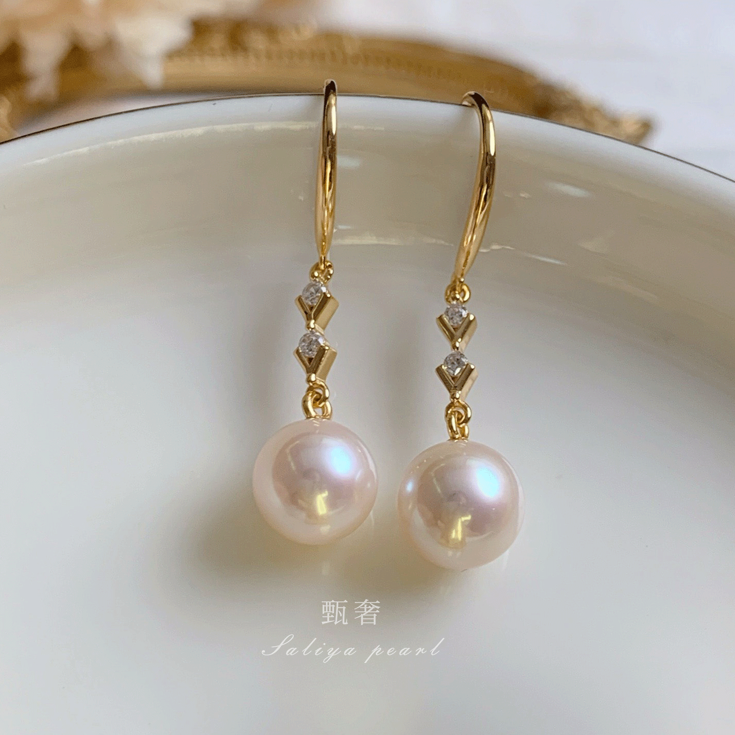 《风向》精工纯银简约下挂耳坠极光淡水珍珠耳钩显脸小耳线耳饰女,珠宝/钻石/翡翠,耳饰,淘宝优惠券,粉丝福利购,淘宝优惠卷