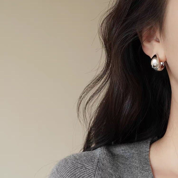 精工水滴耳圈扣轻奢小众高级时尚圈圈耳环2025新款爆款宽耳钉耳饰,珠宝/钻石/翡翠,耳饰,淘宝优惠券,粉丝福利购,淘宝优惠卷