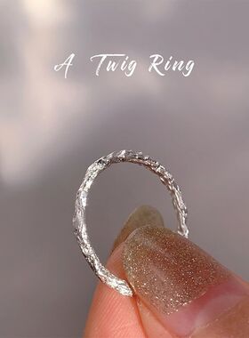 2024年新款不规则素圈戒指女潮高级冷淡风小众设计感甜酷食指戒潮