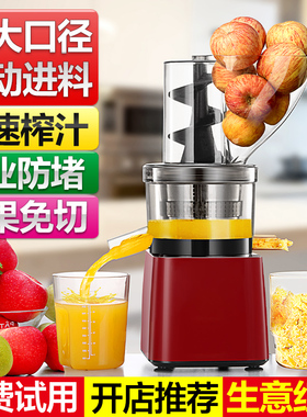 德国原汁机商用榨汁机汁渣分离大型摆摊大功率果汁大口径全自动
