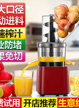 德国原汁机商用榨汁机汁渣分离大型摆摊大功率果汁大口径全自动