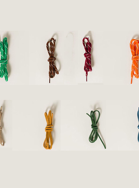 适配MIU系德训鞋带复古运动鞋拼色鞋带咖色530绿色阿甘鞋真皮织带