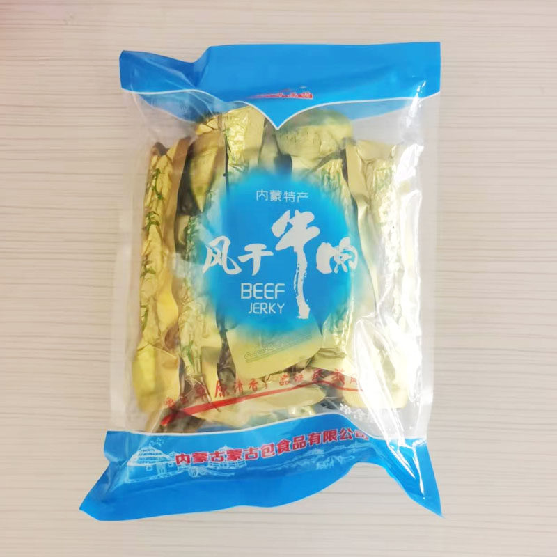 草原村 内蒙古风干牛肉干500g 手撕长条特产休闲零食非油炸烘烤
