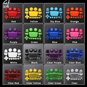 适用于PS5彩色配件PS5按键PlayStation 包邮 5替换配件十字键