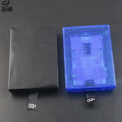 XBOX360硬盘盒 SLIM薄机硬盘壳 360E版黑色蓝色透明内置硬盘外壳