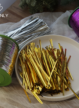 薇艺加粗扎丝 彩色金属扎线 捆扎线 细铁丝扎带 包装袋封口绳子