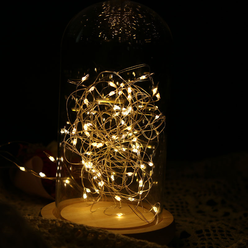 薇艺led许愿灯 电子暖灯 七彩小闪灯 鲜花礼盒装饰灯串 花店用品