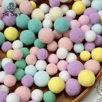 薇艺 可爱毛球鲜花零食花束diy装饰花艺手工鲜花包装材料