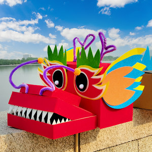 新年手工diy龙头龙尾龙身