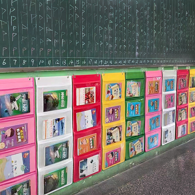 幼儿园作品展示挂袋美术画袋图片