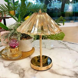 良时吉光水晶伞装饰台灯网红ins温馨浪漫卧室床头花朵氛围小夜灯