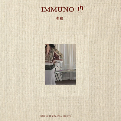 IMMUNO壹糯 宋佳复古度假风四方壁花拼接蕾丝泡泡袖宽松苎麻衬衫