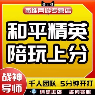【百榜战神】和平精英手游吃鸡陪玩陪练打上分车队女妹陪双排游戏