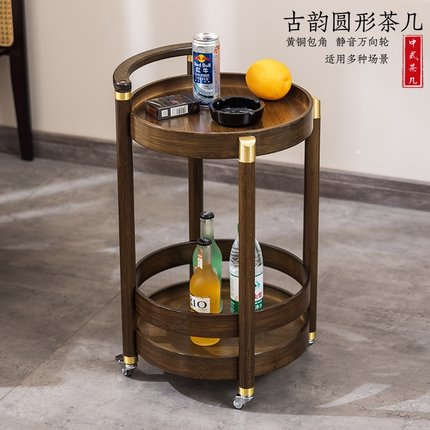 可移动沙发边几客厅侧边柜零食小推车酒水车床头置物架茶几小桌子