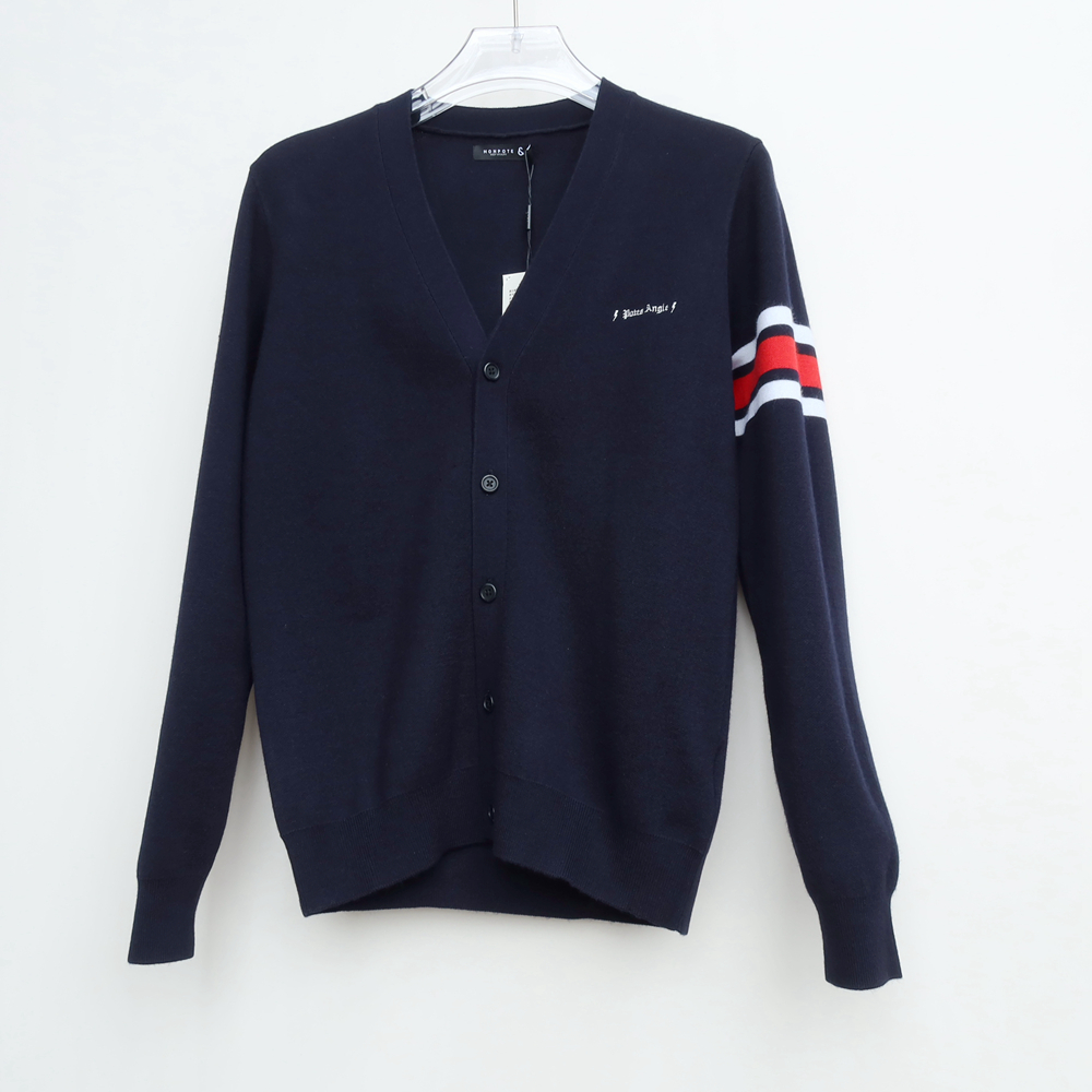 专柜男毛衣开衫舒柔V领羊毛拉夏