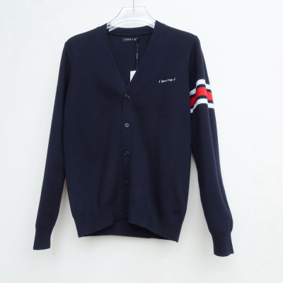 专柜男毛衣开衫舒柔V领羊毛拉夏