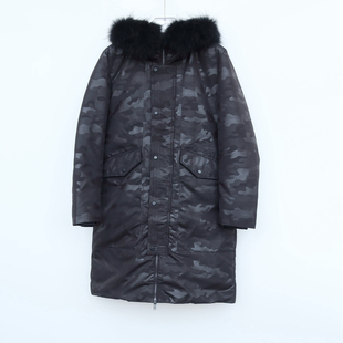 拉PT系列专柜撤柜大牌男装 高级商务抗寒加厚保暖羽绒服2A2594黑色