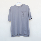 夏重磅垂坠宽松圆领短袖 拉PT系列 S专柜男装 T恤2A2347灰色