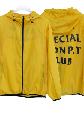 拉夏PT系列专柜撤柜正品春秋超薄防雨透气运动休闲外套2A2548黄色