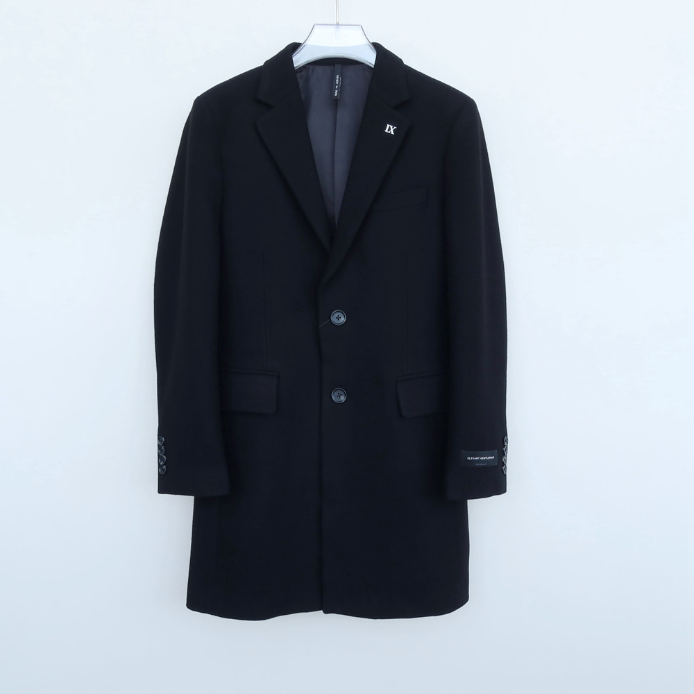 拉夏专柜撤柜正品毛呢西装短大衣