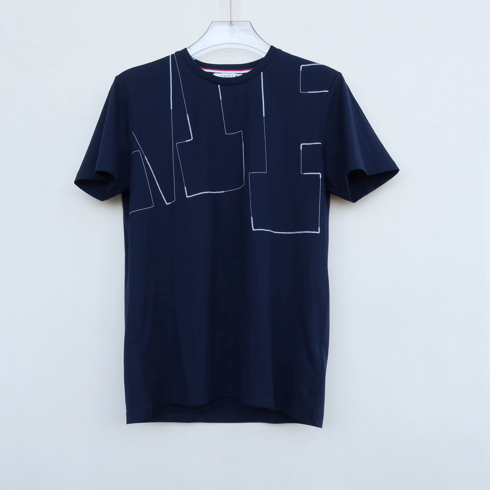 拉夏专柜断码男装夏纯棉短袖T恤