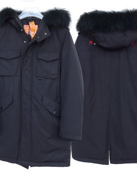 拉PT系列S专柜撤柜大牌男装高级商务休闲厚保暖羽绒服2A2393黑色