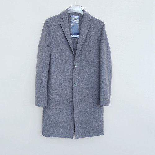 拉夏正品撤柜清仓羊毛双面呢大衣