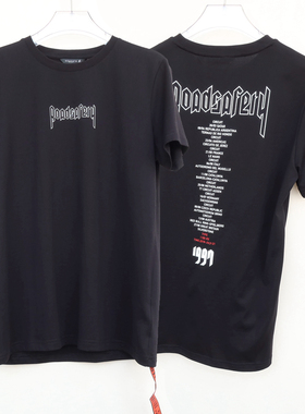 拉PT系列S/M/XL专柜男装夏高级重磅纯棉圆领短袖T恤2A2380黑色