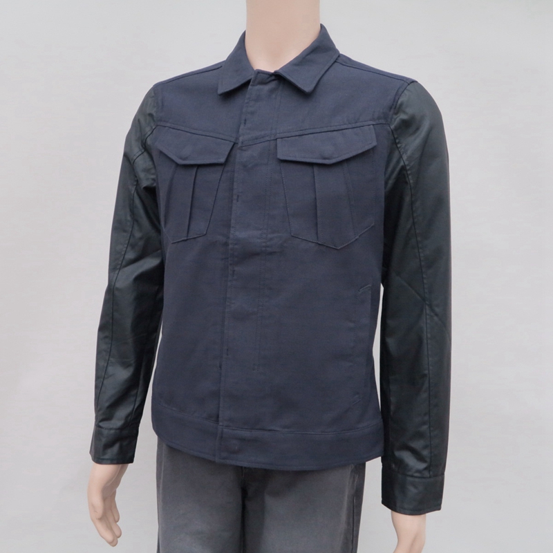 EtamHomme品牌175/185春秋男装全棉袖涂层藏青夹克外套 4094